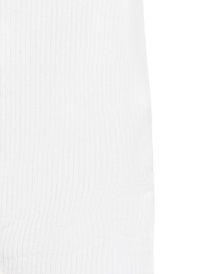 Snap-Front Footie Drop-Needle – Organic White