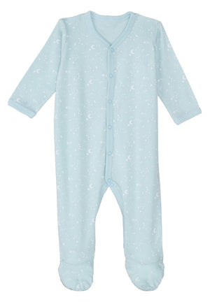 Snap-Front Footie – Moon and Stars
