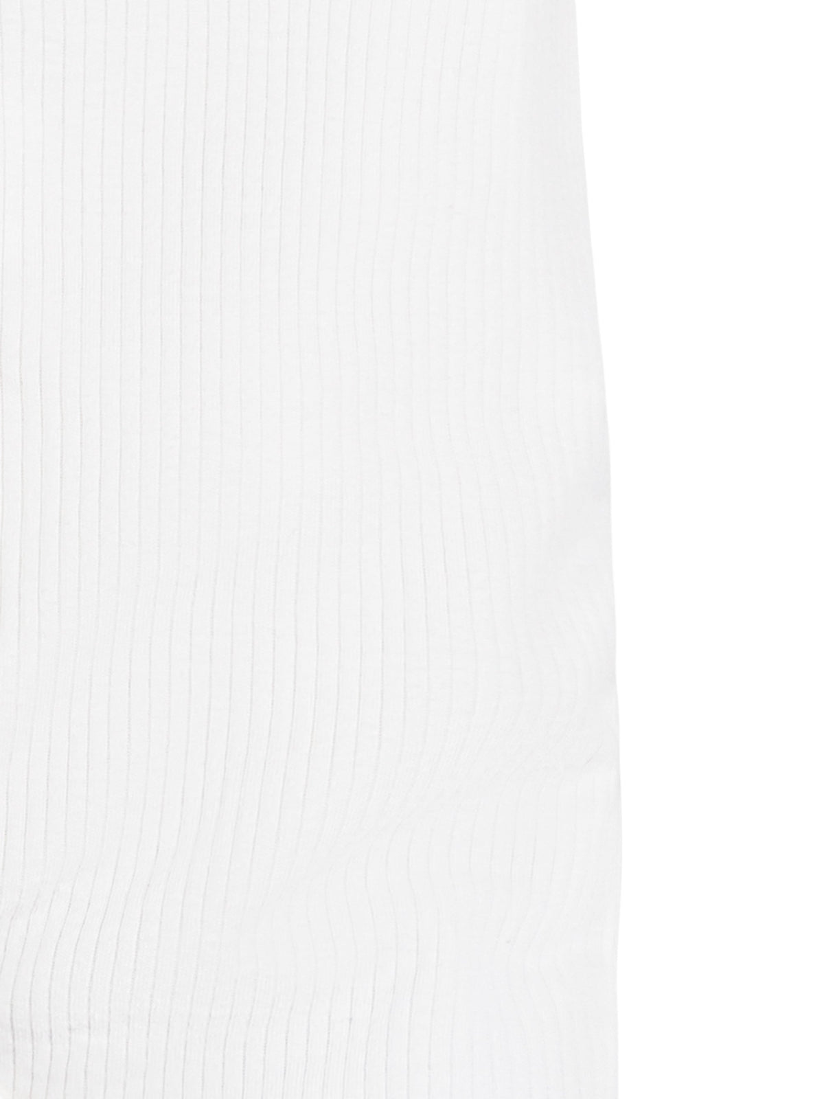 Snap-Front Footie Drop-Needle – Organic White
