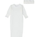 Gown & Beanie Set – Blue Hearts