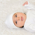 Baby Beanie – Organic White