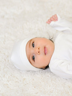 Baby Beanie – Organic White